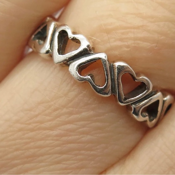 Jewelry - New 925 sterling silver hearts ❤️ ring